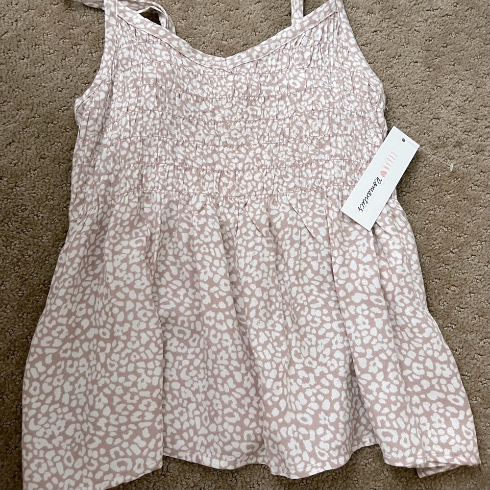 Cheetah print tank top